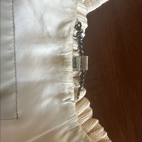 Burberry Ivory Wool Toggle Jacket – Rib Knit Sleeves & Detachable Collar, Size S - Picture 8 of 16